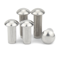 stainless steel pan head solid rivet knurled rivet for nameplate